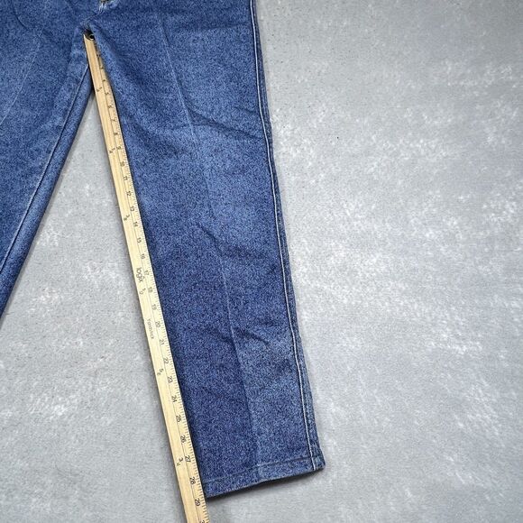Vintage 80s LEE Sexy Chic Mom Tapered Jeans Womens SZ 31x30 High-Waist Acid-Wash - Picture 7 of 14